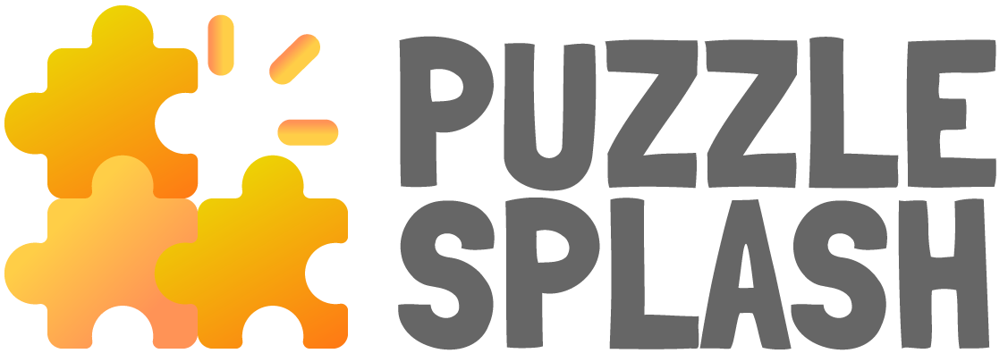Puzzle Splash - Ecommerce store selling puzzles, brain teasers, building blocks, lego, toys, games and more.. logo