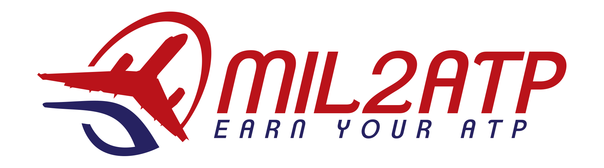 MIL2ATP Flight School | Learn to fly, Earn your ATP logo