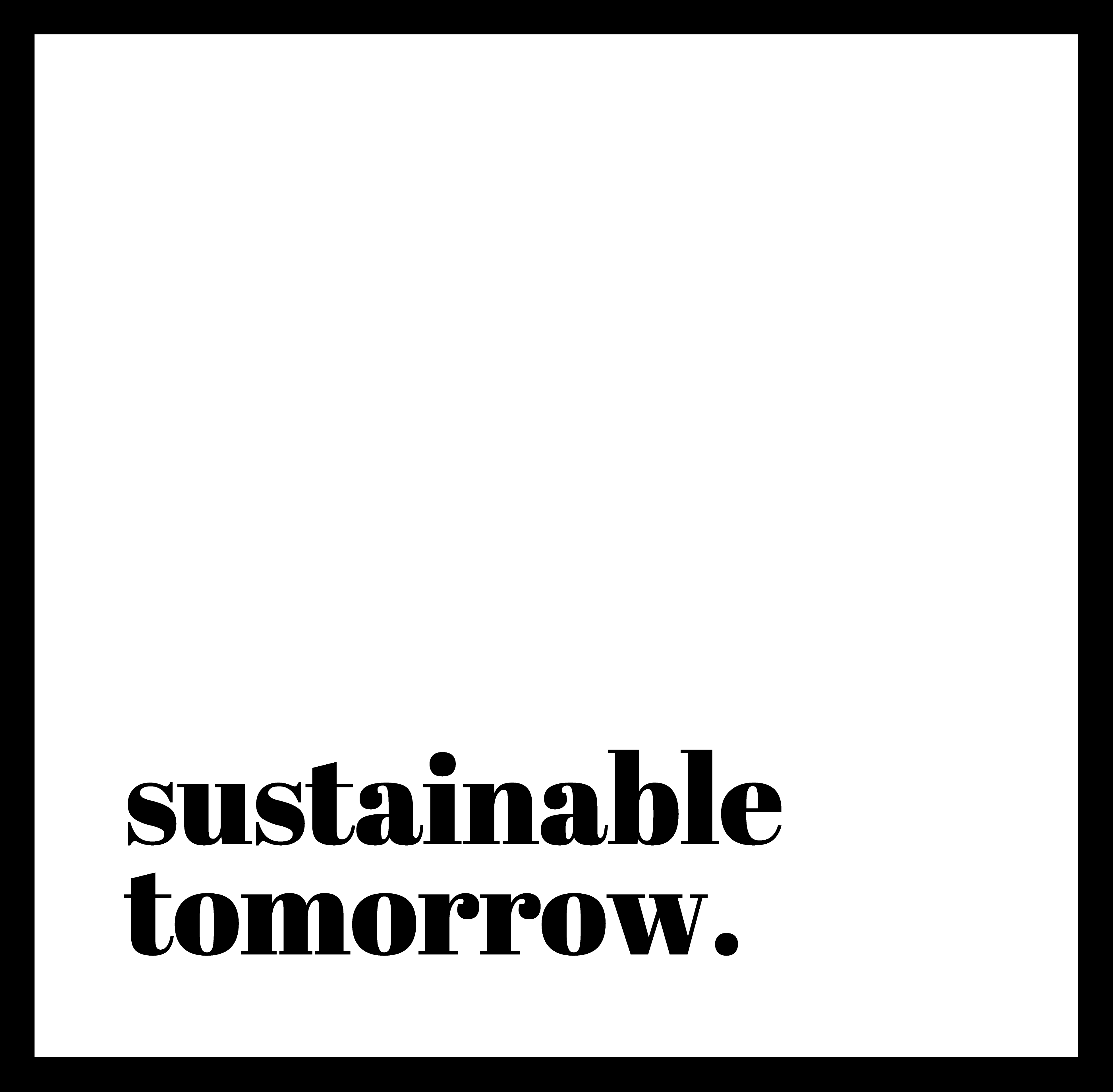 Sustainable tomorrow logo