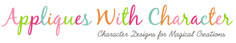 Appliqueswithcharacter logo