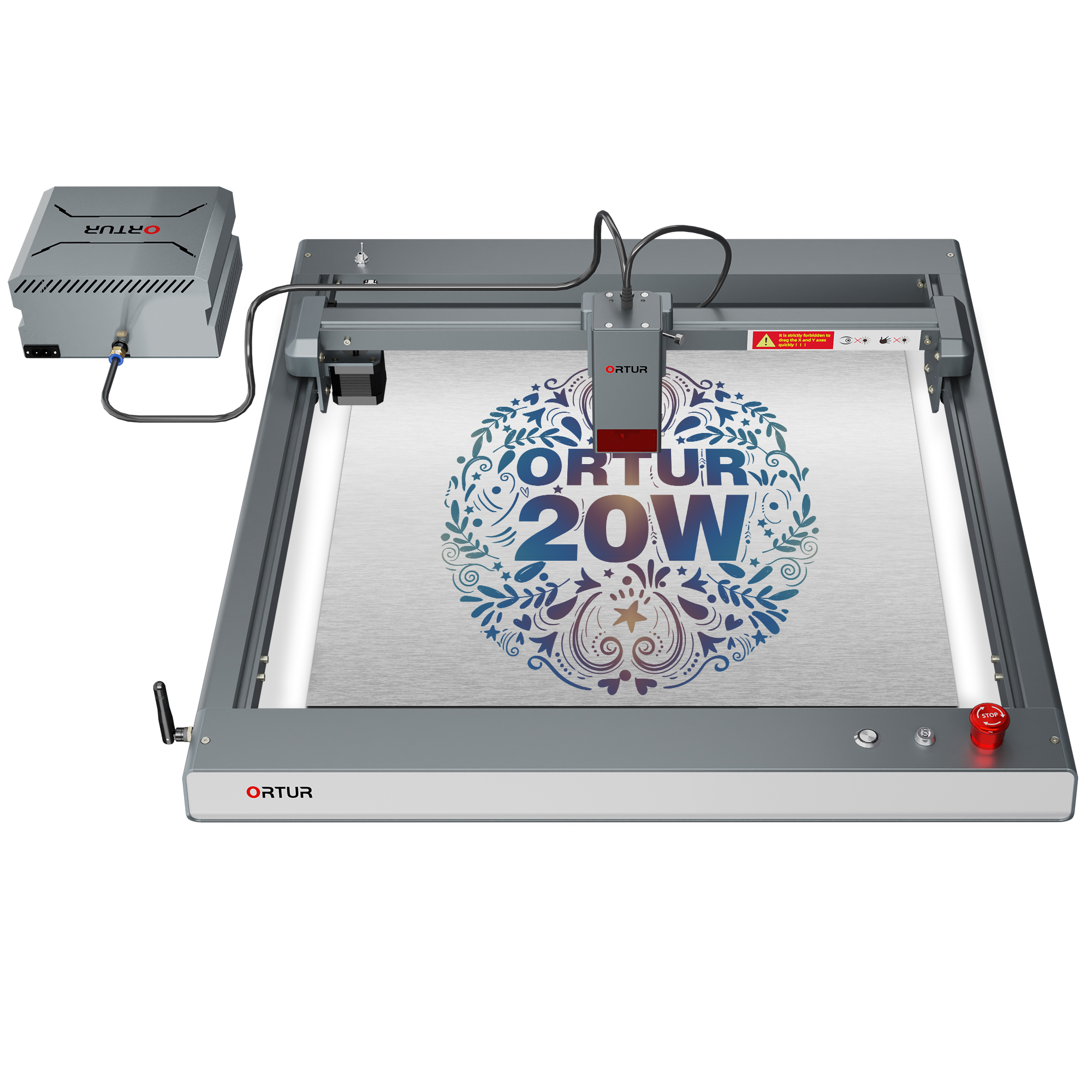 Ortur LM3 Laser Gravure et Découpe Machine 20,000mm/min 20W
           
                -Puissance de 20W, gravure de plus de 380 couleurs sur acier inoxydable
                -Point carré 0,08*0,08mm, offrant 256 niveaux de gravure en nuances de gris.
                -Le module laser 20W utilisé avec une pompe à air augmente la puissance de découpe et prolonge la durée de vie.