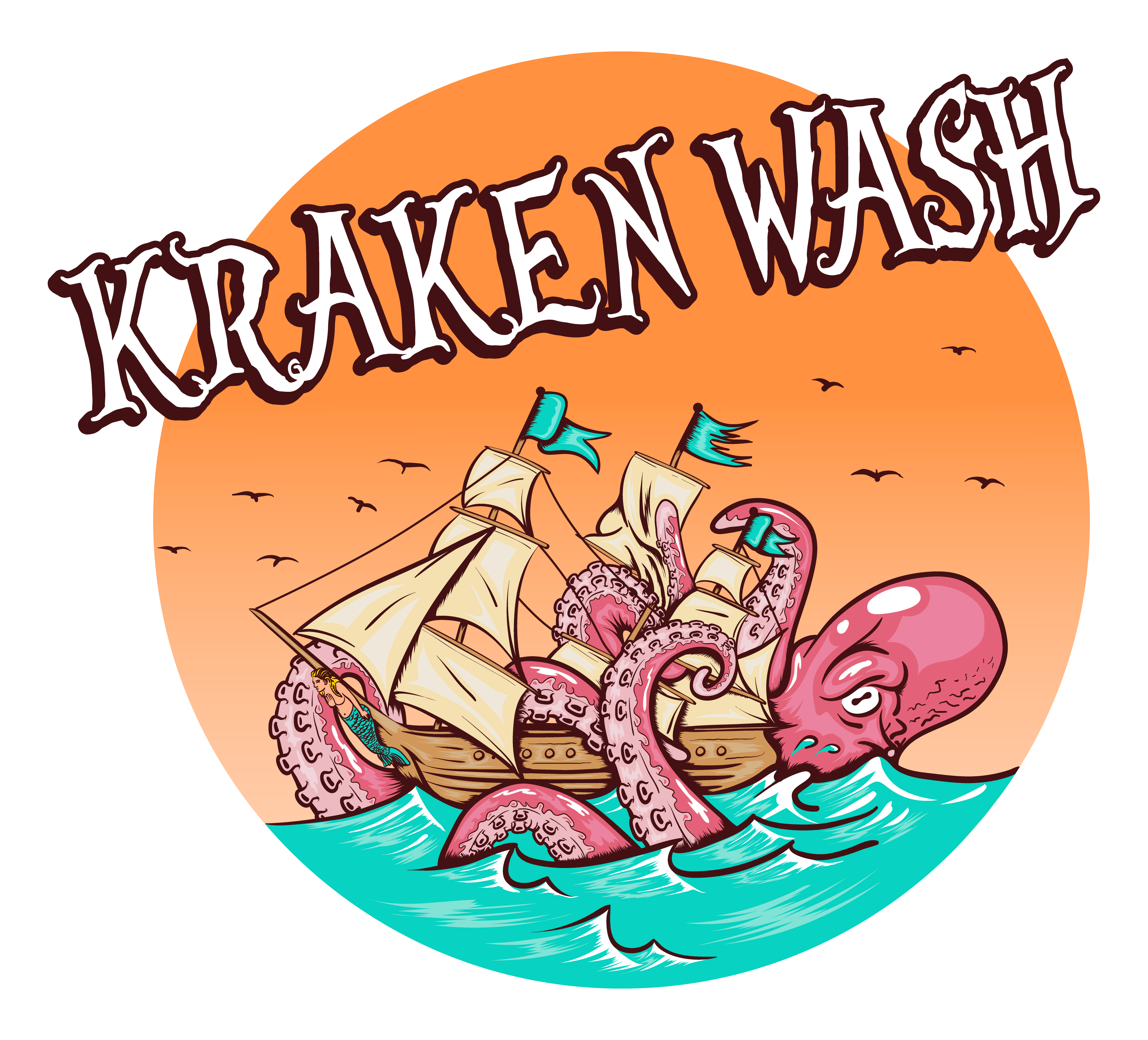 KRAKEN WASH logo