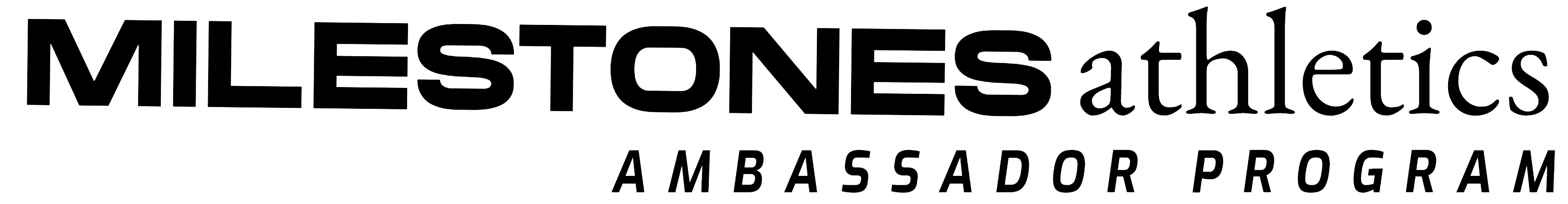 MILESTONES Athletics™ logo