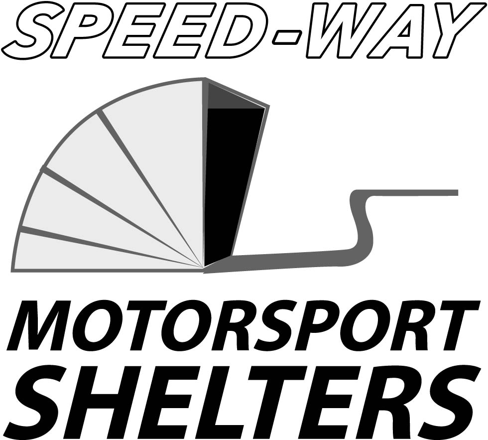 Motorcycle Covers | Speedway Shelters motorcycle storage shed logo