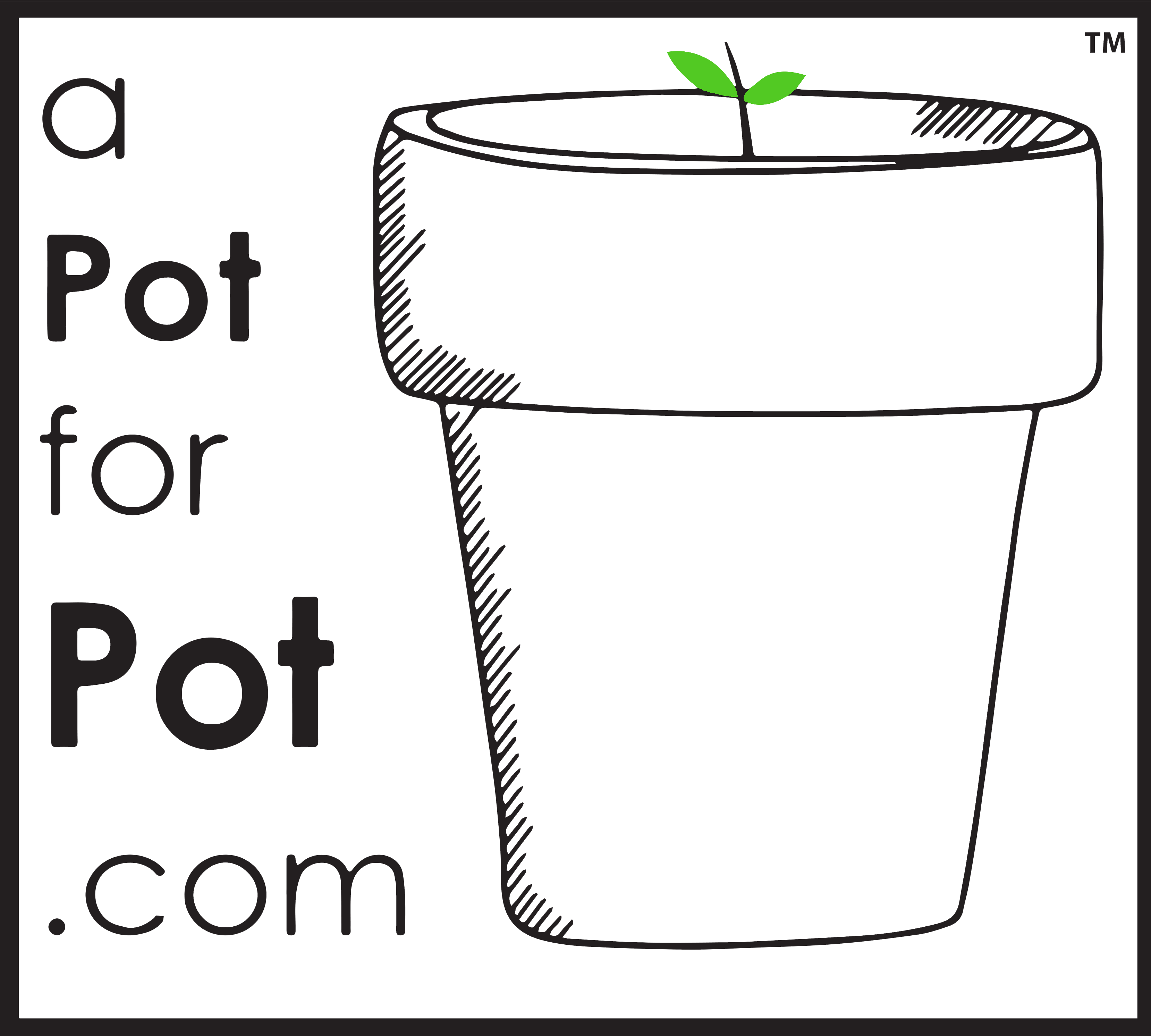 a Pot for Pot logo